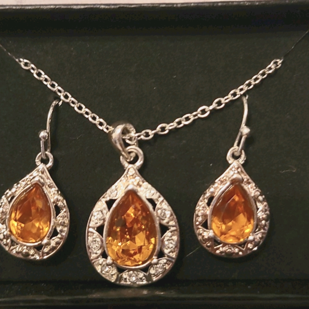 Pendant and Earrings